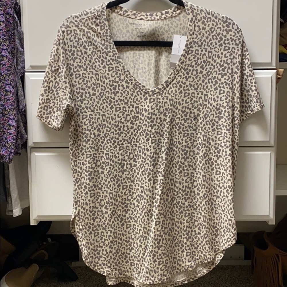 Over sized cheeta t shirt
